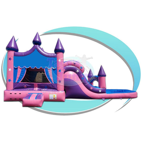 Tago's Jump Water Parks & Slides 15'H Pink Castle by Tago's Jump 15'H Pink Castle Double Slide by Tago's Jump SKU# CWS-134