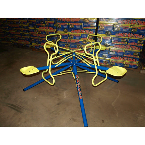 Twirl-Go-Round Swings & Playsets 4 Seat Blue & Yellow (Kids Model) by Twirl-Go-Round 4SeatBlue&Yellow