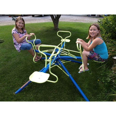 Twirl-Go-Round Swings & Playsets 4 Seat Blue & Yellow (Kids Model) by Twirl-Go-Round 4SeatBlue&Yellow