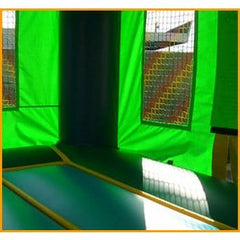 15'H Green Multicolor Castle Moon Jump by Ultimate Jumpers