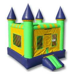 Ultimate Jumpers Commercial Bouncers GREEN AND BLUE CASTLE BOUNCER by Ultimate Jumpers GREEN AND BLUE CASTLE BOUNCER by Ultimate Jumpers SKU: J051