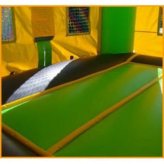 Green And Blue Castle Bouncer By Ultimate Jumpers