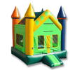Image of Ultimate Jumpers Commercial Bouncers GREEN MULTICOLOR CASTLE MOON JUMP by Ultimate Jumpers J045 GREEN MULTICOLOR CASTLE MOON JUMP by Ultimate Jumpers SKU# J045