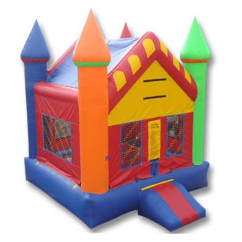 Ultimate Jumpers Commercial Bouncers MULTICOLOR POINTED ROOF CASTLE JUMPER by Ultimate Jumpers J053 MULTICOLOR POINTED ROOF CASTLE JUMPER by Ultimate Jumpers SKU: J053