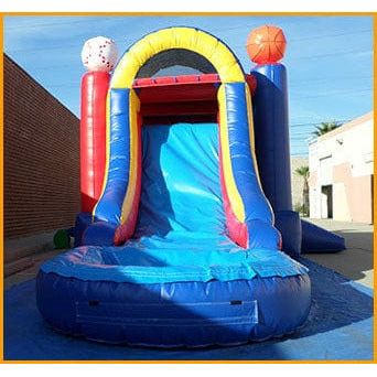 Ultimate Jumpers Inflatable Bouncers 12'H 3 in 1 Wet Dry Inflatable Sports Combo by Ultimate Jumpers 781880296454 C107 12'H 3 in 1 Wet Dry Inflatable Sports Combo by Ultimate Jumpers C107