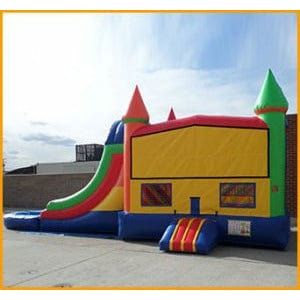 Ultimate Jumpers Inflatable Bouncers 12'H 3 in 1 Wet Dry Multicolor Castle Bouncer Combo by Ultimate Jumpers 781880217923 C110 12'H 3 in 1 Wet Dry Multicolor Castle Bouncer Combo Ultimate Jumpers
