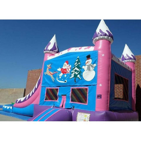 Ultimate Jumpers Inflatable Bouncers 12'H Inflatable Wet Dry Winter Wonderland Combo by Jumper 781880217169 C125 12'H Inflatable Wet Dry Winter Wonderland Combo by Ultimate Jumpers