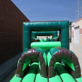 Ultimate Jumpers Inflatable Bouncers 13'H Tropical Jungle Obstacle Course by Ultimate Jumpers 781880240716 I061 13'H Tropical Jungle Obstacle Course by Ultimate Jumpers SKU#I061