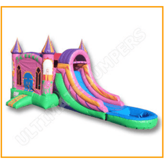 Ultimate Jumpers Inflatable Bouncers 14' ENCHANTED WET/DRY BOUNCER AND SLIDE COMBO by Ultimate Jumpers 781880296423 C115 14' ENCHANTED WET/DRY BOUNCER AND SLIDE COMBO by Ultimate Jumpers C115