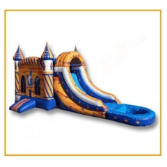 Ultimate Jumpers Inflatable Bouncers 14'H Inflatable Wet Dry Wizard Bouncer Slide Combo by Ultimate Jumpers 781880296430 C113