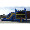 Image of Ultimate Jumpers Inflatable Bouncers 15'H 3 In 1 Wet & Dry Blue And Yellow Marble Combo by Ultimate Jumpers C153 15'H Dual Lane Wet & Dry Tropical Combo by Ultimate Jumpers SKU C153