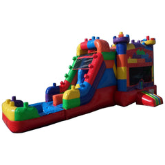 Ultimate Jumpers Inflatable Bouncers 15'H Dual Lane Wet & Dry Block Party Combo by Ultimate Jumpers C159 15'H Dual Lane Wet & Dry Block Party Combo by Ultimate Jumpers SKU # C159