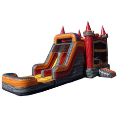Ultimate Jumpers Inflatable Bouncers 15'H Dual Lane Wet & Dry Castle Module Marble Combo by Ultimate Jumpers C156 15'H Dual Lane Wet & Dry Castle Module Marble Combo by Ultimate Jumpers SKU # C156