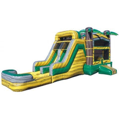 Ultimate Jumpers Inflatable Bouncers 15'H Dual Lane Wet & Dry Tropical Combo by Ultimate Jumpers 781880295389 C155 15'H Dual Lane Wet & Dry Tropical Combo by Ultimate Jumpers SKUC155