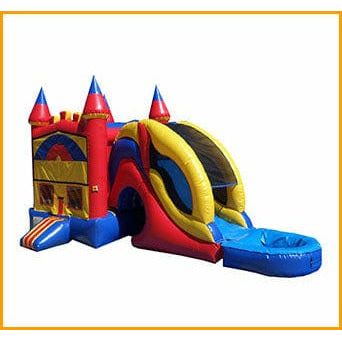 Ultimate Jumpers Inflatable Bouncers 15'H Inflatable 3 in 1 Wet And Dry Castle Module Combo by Ultimate Jumpers 781880296324 C140 15'H Inflatable 3 in 1 Wet And Dry Castle Module Combo Ultimate Jumpers