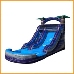 Ultimate Jumpers Inflatable Bouncers 15′H Tropical Marble Water Slide by Ultimate Jumpers