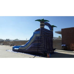 15′H Tropical Marble Water Slide by Ultimate Jumpers