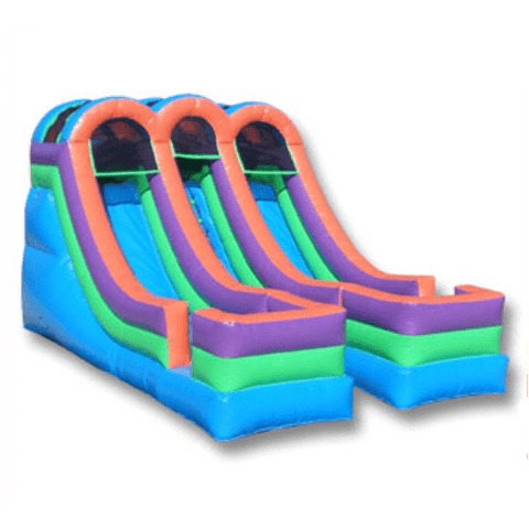 Ultimate Jumpers Obstacle Course 13' INFLATABLE BRIGHT DOUBLE LANE SLIDE by Ultimate Jumpers N041 13' INFLATABLE BRIGHT DOUBLE LANE SLIDE by Ultimate Jumpers SKU# N041