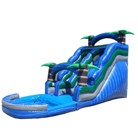 Ultimate Jumpers Water Slides 17' BLUE TROPICAL WATER SLIDE by Ultimate Jumpers W121 17' BLUE TROPICAL WATER SLIDE by Ultimate Jumpers SKU# W121