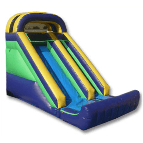Ultimate Jumpers Water Slides 18′ FRONT LOAD SINGLE LANE WET AND DRY SLIDE by Ultimate Jumpers W027 18′ FRONT LOAD SINGLE LANE WET AND DRY SLIDE by Ultimate Jumpers W027