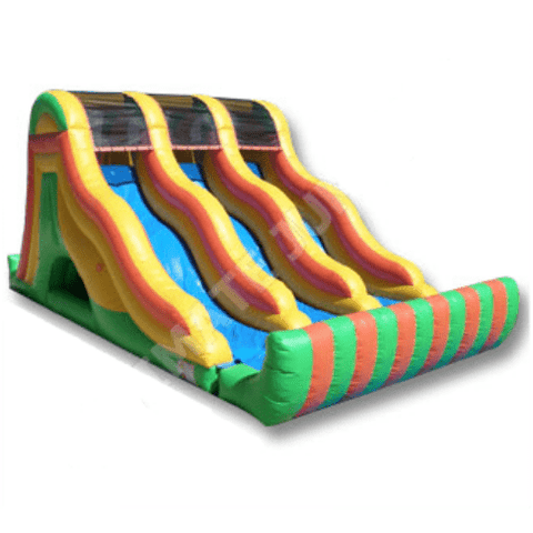 Ultimate Jumpers Water Slides 18′ INFLATABLE TRIPLE LANE SLIDE by Ultimate Jumpers S062 18′ INFLATABLE TRIPLE LANE SLIDE by Ultimate Jumpers SKU: S062