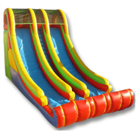 Ultimate Jumpers Water Slides 22′ INFLATABLE FRONT LOAD DOUBLE LANE SLIDE by Ultimate Jumpers S048 22′ INFLATABLE FRONT LOAD DOUBLE LANE SLIDE by Ultimate Jumpers S048