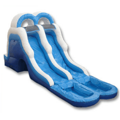 16′ INFLATABLE DOUBLE LANE WATER SLIDE by Ultimate Jumpers SKU: W050