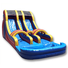 Ultimate Jumpers Waterslide 18′ INFLATABLE WET AND DRY DOUBLE LANE WATER SLIDE by Ultimate Jumpers W070
