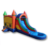 Image of Ultimate Jumpers WET N DRY COMBOS 12' 3 IN 1 WET DRY MULTICOLOR CASTLE BOUNCER COMBO by Ultimate Jumpers C110