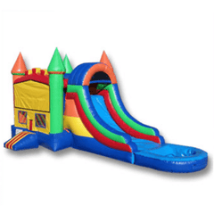 Ultimate Jumpers WET N DRY COMBOS 12' 3 IN 1 WET DRY MULTICOLOR CASTLE MODULE COMBO by Ultimate Jumpers C112