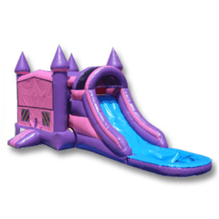 Ultimate Jumpers WET N DRY COMBOS 12' 3 IN 1 WET/DRY PINK PURPLE CASTLE MODULE COMBO by Ultimate Jumpers C111