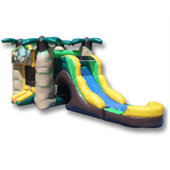 Ultimate Jumpers WET N DRY COMBOS 14' 3 IN 1 WET AND DRY INFLATABLE JUNGLE COMBO by Ultimate Jumpers 15' 3 IN 1 A SHAPE CASTLE MODULE COMBO by Ultimate Jumpers SKU# C086