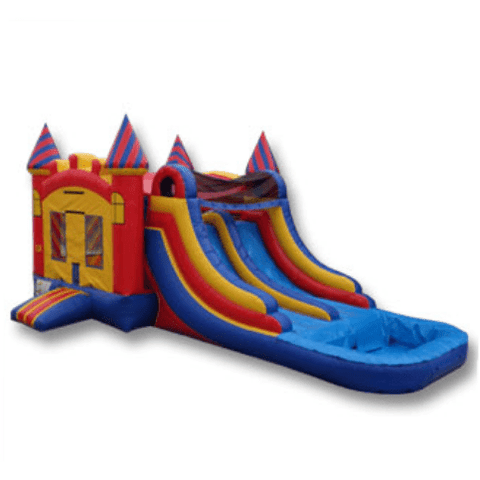 Ultimate Jumpers WET N DRY COMBOS 15' 3 IN 1 WET/DRY DOUBLE SLIDE COMBO by Ultimate Jumpers C104 15' 3 IN 1 WET/DRY DOUBLE SLIDE COMBO by Ultimate Jumpers SKU# C104