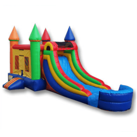 Ultimate Jumpers WET N DRY COMBOS 15' 3 IN 1 WET DRY MULTICOLOR CASTLE BOUNCER COMBO by Ultimate Jumpers C101