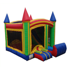 Ultimate Jumpers WET N DRY COMBOS 15' INFLATABLE 4 IN 1 WET DRY MULTICOLOR CASTLE COMBO by Ultimate Jumpers C129 15' INFLATABLE 4 IN 1 WET DRY MULTICOLOR CASTLE COMBO Ultimate Jumpers