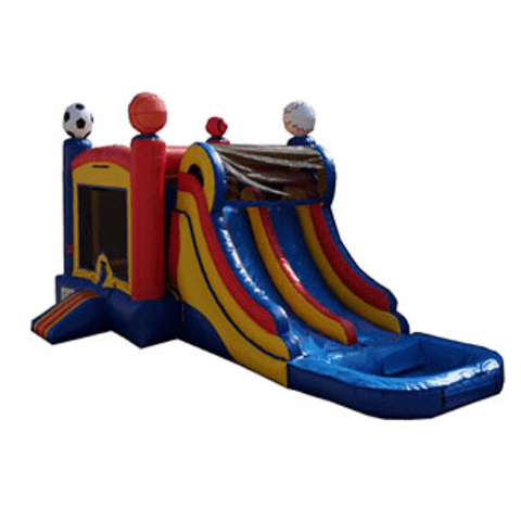 Ultimate Jumpers WET N DRY COMBOS 15' INFLATABLE DOUBLE LANE WET DRY SPORTS COMBO by Ultimate Jumpers C124