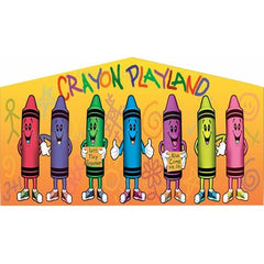 Unique World Banners Crayon Playland Art Panel by Unique World 781880225195 AC-0930-S Crayon Playland Art Panel by Unique World SKU# AC-0930-S