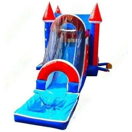 Unique World Inflatable Bouncers 15'H All American Wet Dry Combo Moonwalk by Unique World 781880209652 3013P-Unique World 15'H All American Wet Dry Combo Moonwalk by Unique World SKU# 3013P