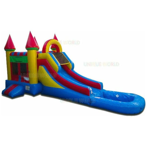 Unique World Inflatable Bouncers 15'H Bright Wet n Dry Compact Castle Combo Jump House by Unique World 781880230014 MC026P 15'H Bright Wet n Dry Compact Castle Combo Jump House by Unique World SKU# MC026P