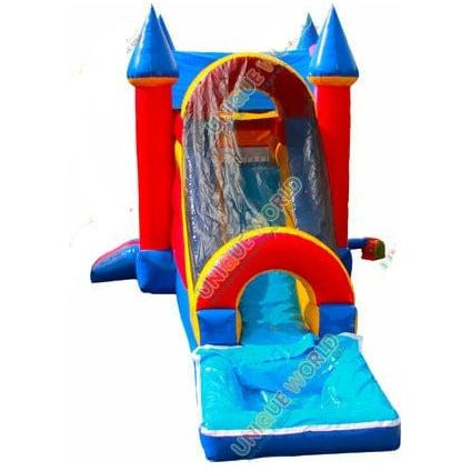 15'H Castle Jumper Wet Dry Slide Combo by Unique World SKU# 3012P