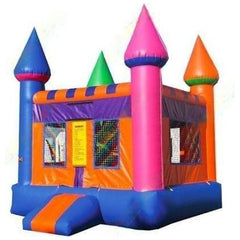 Unique World Inflatable Bouncers 15'H Flat Roof Castle Bounce by Unique World 781880208372 1030-Unique World 15'H Flat Roof Castle Bounce by Unique World  SKU# 1030