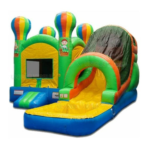 Unique World Inflatable Bouncers 15'H Hot Air Balloon Bouncer Slide Combo With Detachable Pool And Stopper by Unique World 781880230083 3045P 15'H Hot Air Balloon Bouncer Slide Combo w/ Detachable Pool n' Stopper