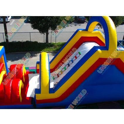18'H Giant Obstacle Challenge And Slide by Unique World SKU# 4004D
