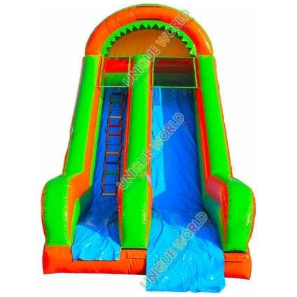 Unique World Water Parks & Slides 20'H Tangerine Water Screamer Slide With Run N Splash And Pool by Unique World 2085 20'H Tangerine Water Screamer Slide With Run N Splash And Pool by Unique World SKU# 2085