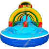 Image of 22'H Double Lane Slide With Run N Splash by Unique World SKU# 2093