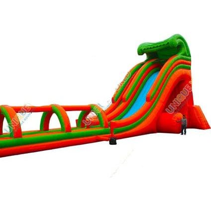 32'H Giant Tropical Wave Slide And Run N Splash by Unique World SKU# 2097