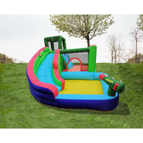Wonderbounz Inflatable Bouncers 7-In-1 Adventure Slide & Bounce House Combo by Wonderbounz 781880236757 WB-SA104