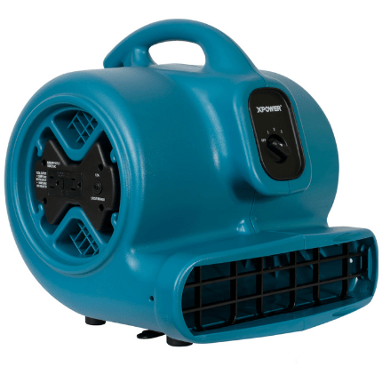 XPOWER Bounce Blowers & Accessories Blue X-600A 1/3 HP Air Mover with Daisy Chain by XPOWER 848025061015 X-600A-Blue Blue X-600A 1/3 HP Air Mover with Daisy Chain XPOWER SKU# X-600A-Blue