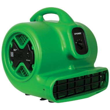XPOWER Bounce Blowers & Accessories Green X-600A 1/3 HP Air Mover with Daisy Chain by XPOWER 848025061022 X-600A-Green Green X-600A 1/3 HP Air Mover with Daisy Chain by XPOWER X-600A-Green