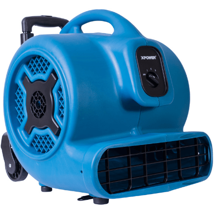 XPOWER Bounce Blowers & Accessories P-800H 3/4 HP Air Mover with Telescopic Handle & Wheels by XPOWER 848025088111 P-800H